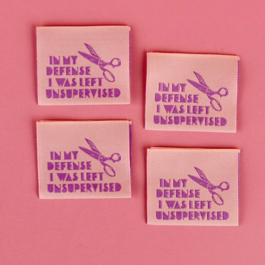 Woven Garment Labels 4-Pack - In My Defense