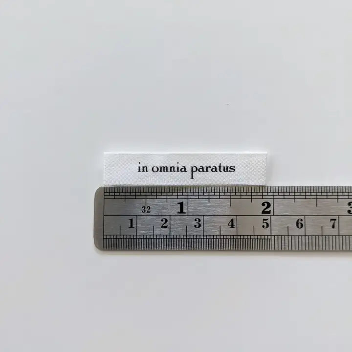 Woven Garment Labels 6-Pack - In Omnia Paratus