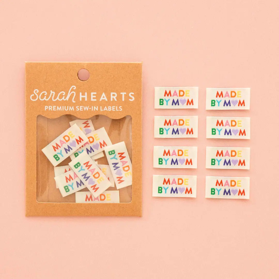 Woven Garment Labels 8-Pack - Made By Mom