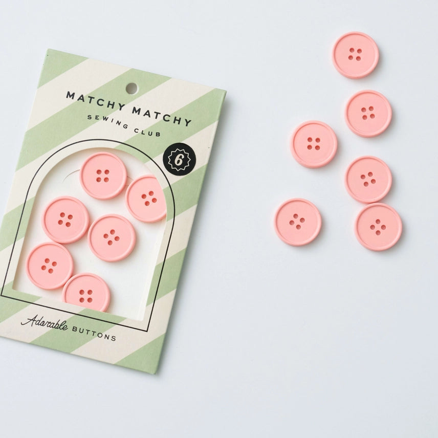 Frosted 7/8" Retro Buttons