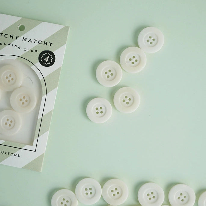 Milk 1" Corozo Nut Buttons