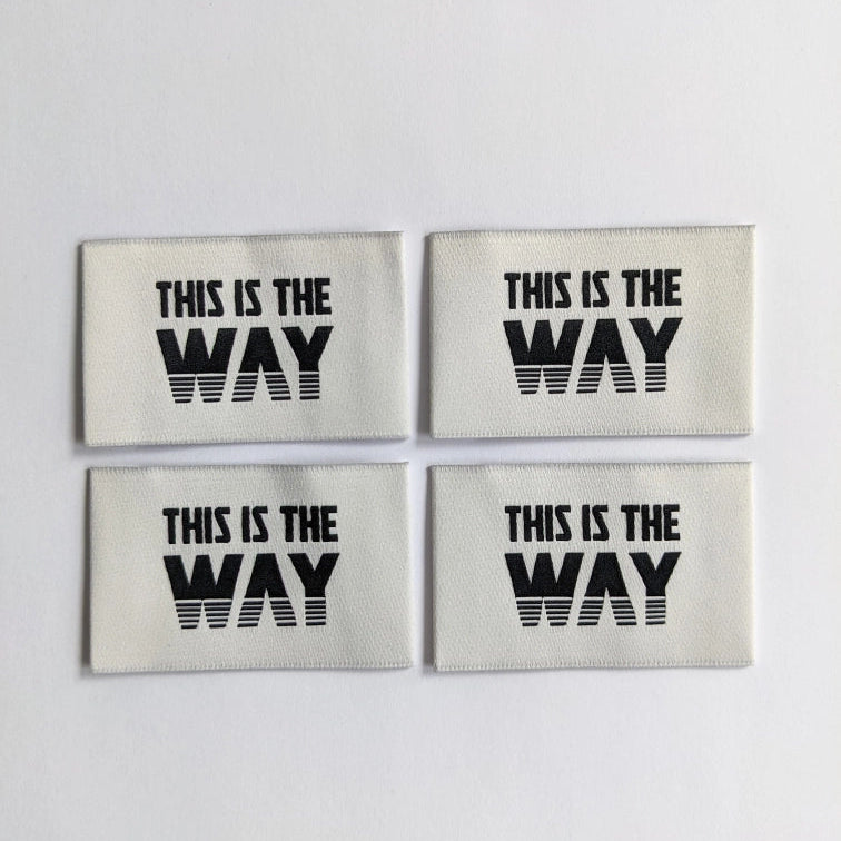 Woven Garment Labels 4-Pack - This Is The Way