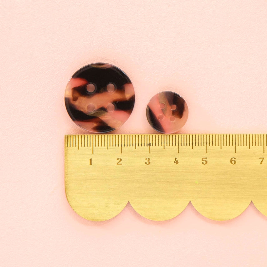 Small Tortoise Shell Buttons 5/8"