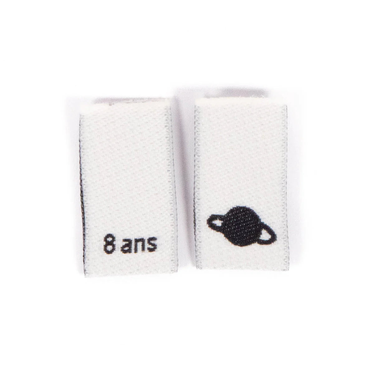 Woven Size Labels 7-Pack - 8 Years