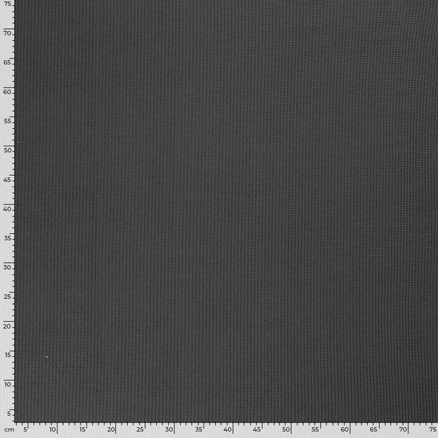 Stretch Waffle Knit - Dark Grey