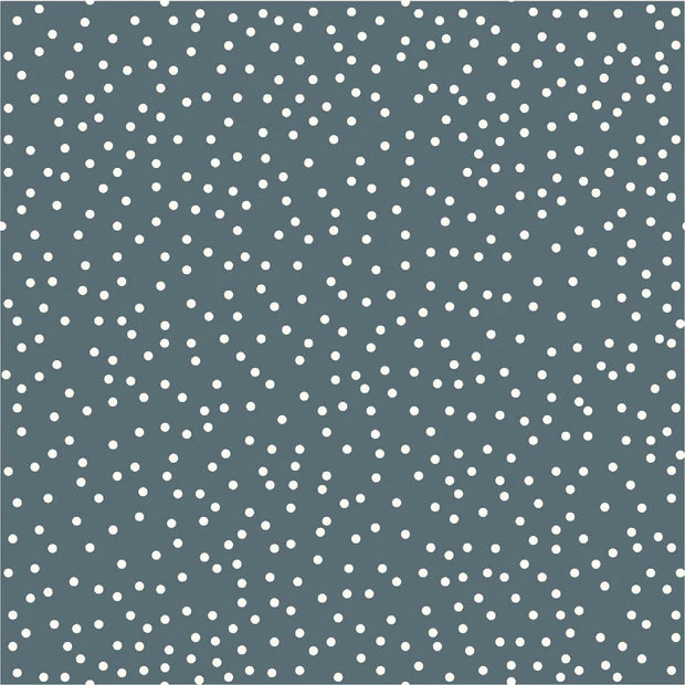 Cotton Poplin - Dots Steel Blue