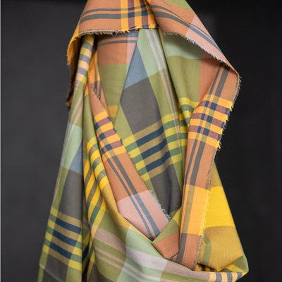 Cotton Check - Beanstalk Watercolour