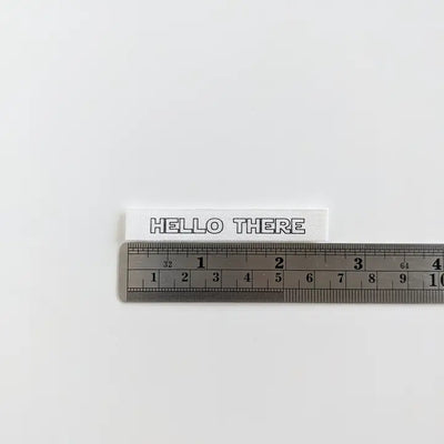 Woven Garment Labels 6-Pack - Hello There