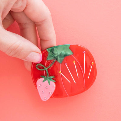 Tomato Pincushion | French Barrette Hair Clip