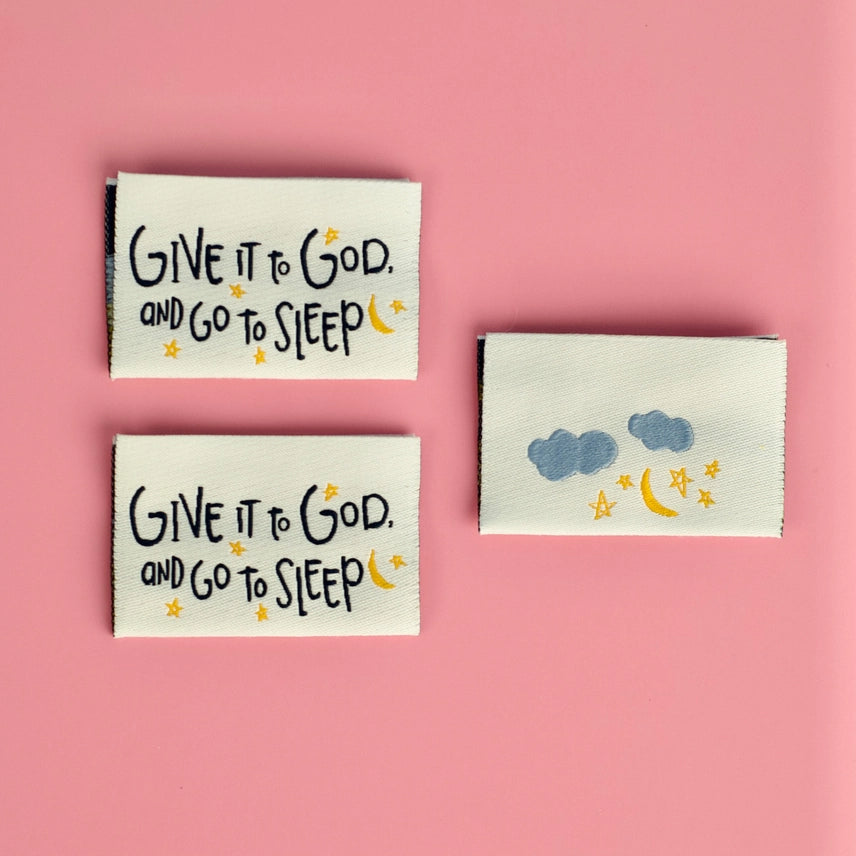 Woven Garment Labels 3-Pack - Give it To God