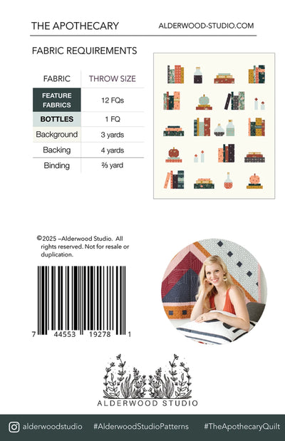 Apothecary Quilt Pattern