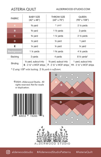 Asteria Quilt Pattern