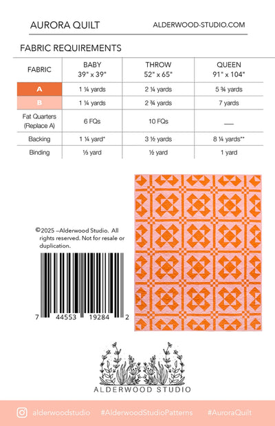 Aurora Quilt Pattern