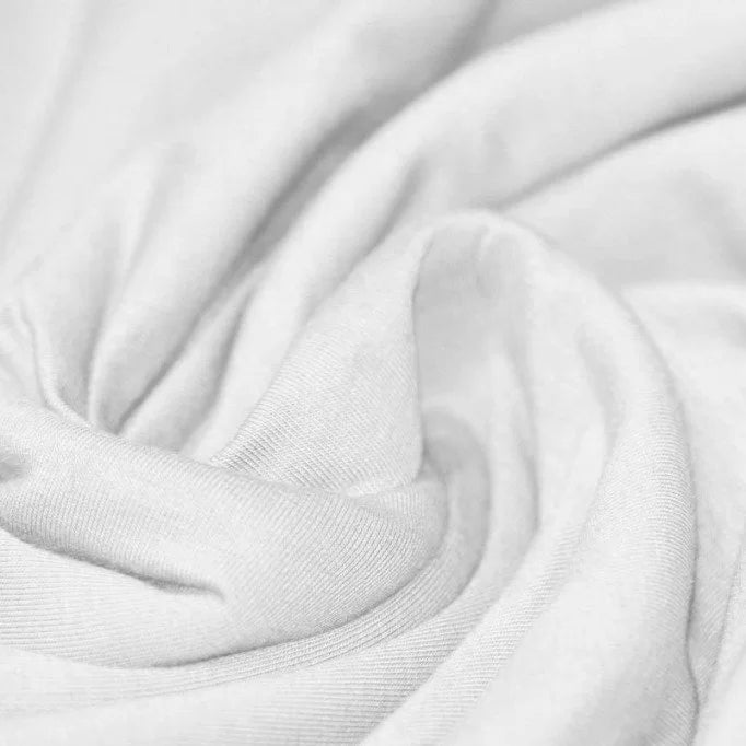 Solid Cotton Jersey - White | Knit