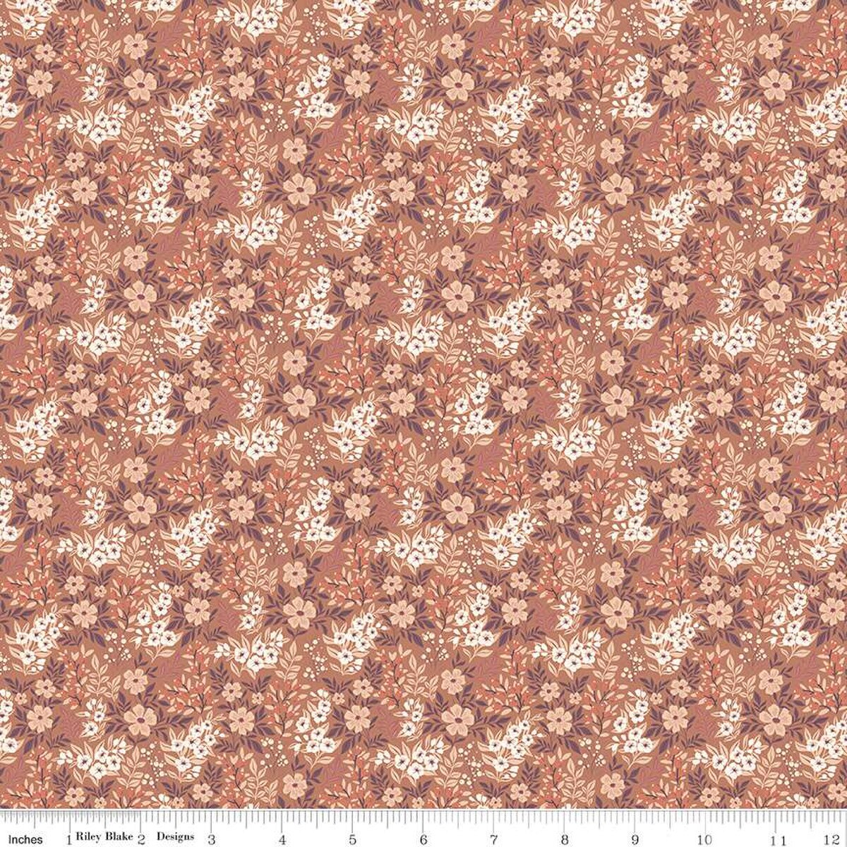 Evening On The Prairie - Ditsy Floral Umber