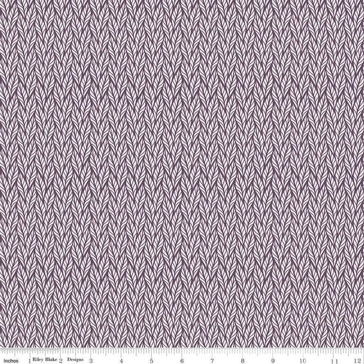 Evening On The Prairie - Geo Leaves Purple