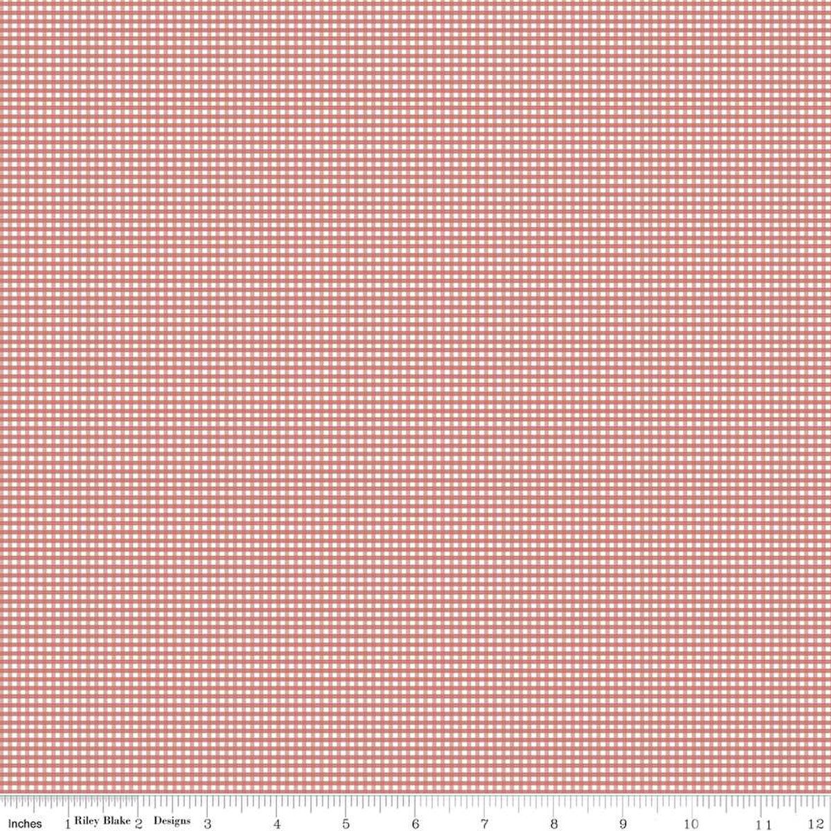 Micro Gingham - Canyon Rose