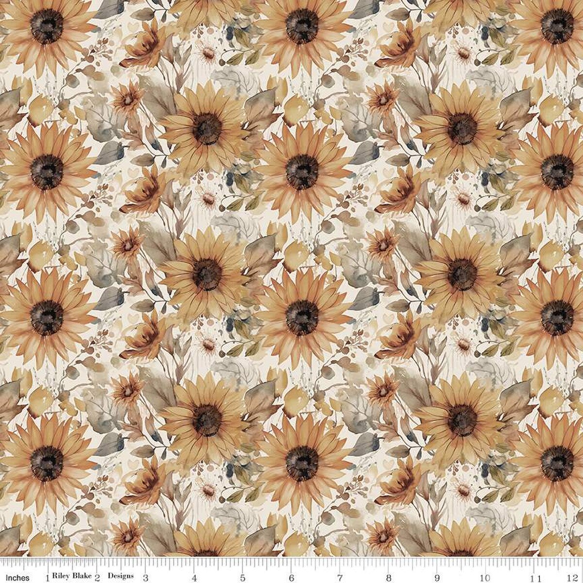 Evening On The Prairie - Sunflowers Cream