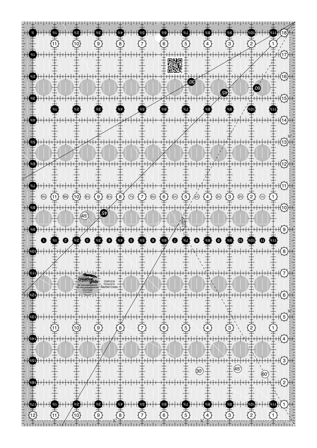 Creative Grid Ruler - 12.5" x 18.5" Rectangle