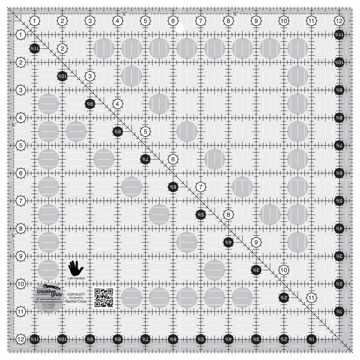 Creative Grid - 12.5" Square Left Handed