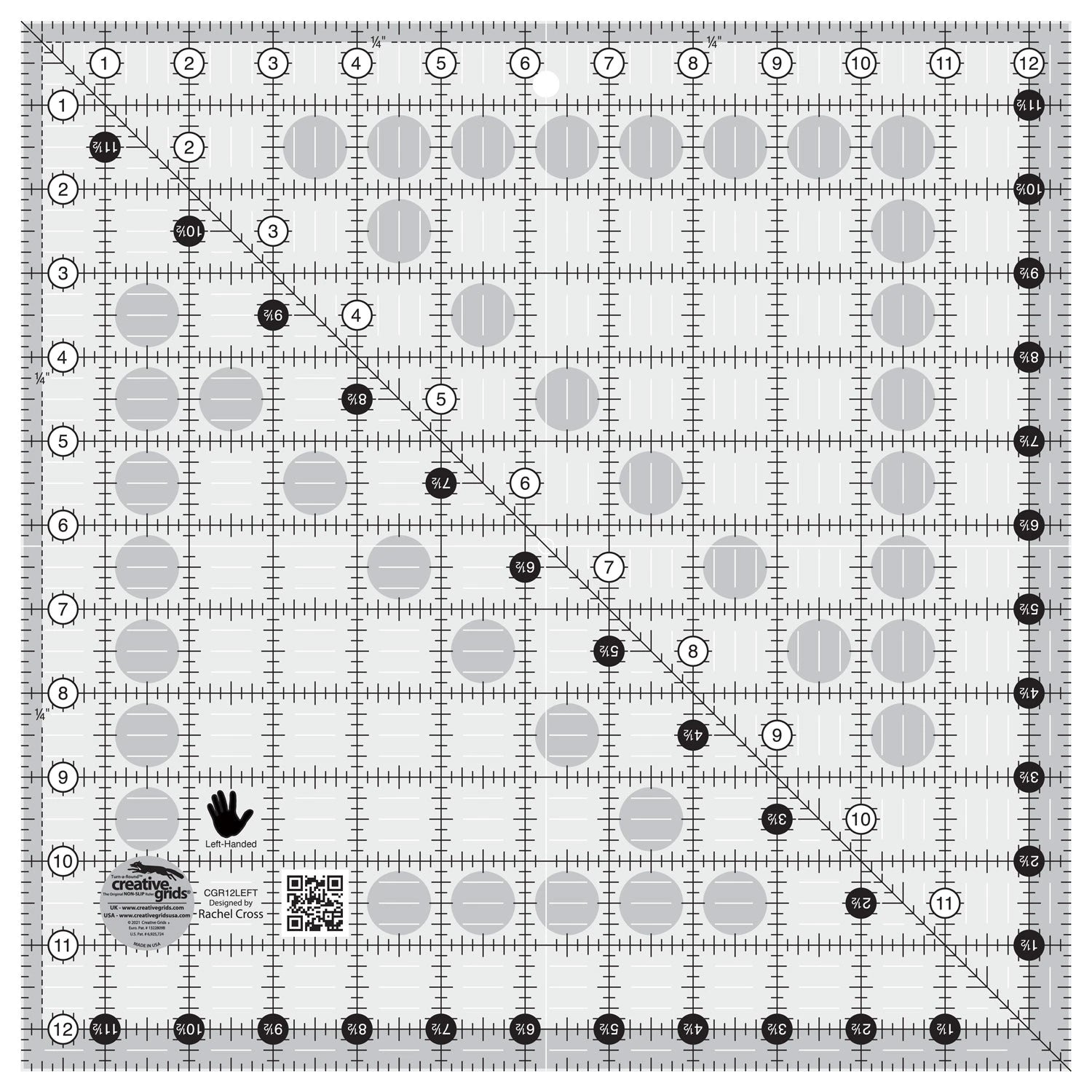 Creative Grid - 12.5" Square Left Handed