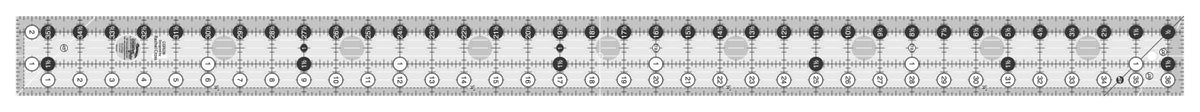 Creative Grid Ruler - 2.5" x 36.5" Yardstick Quilt Ruler