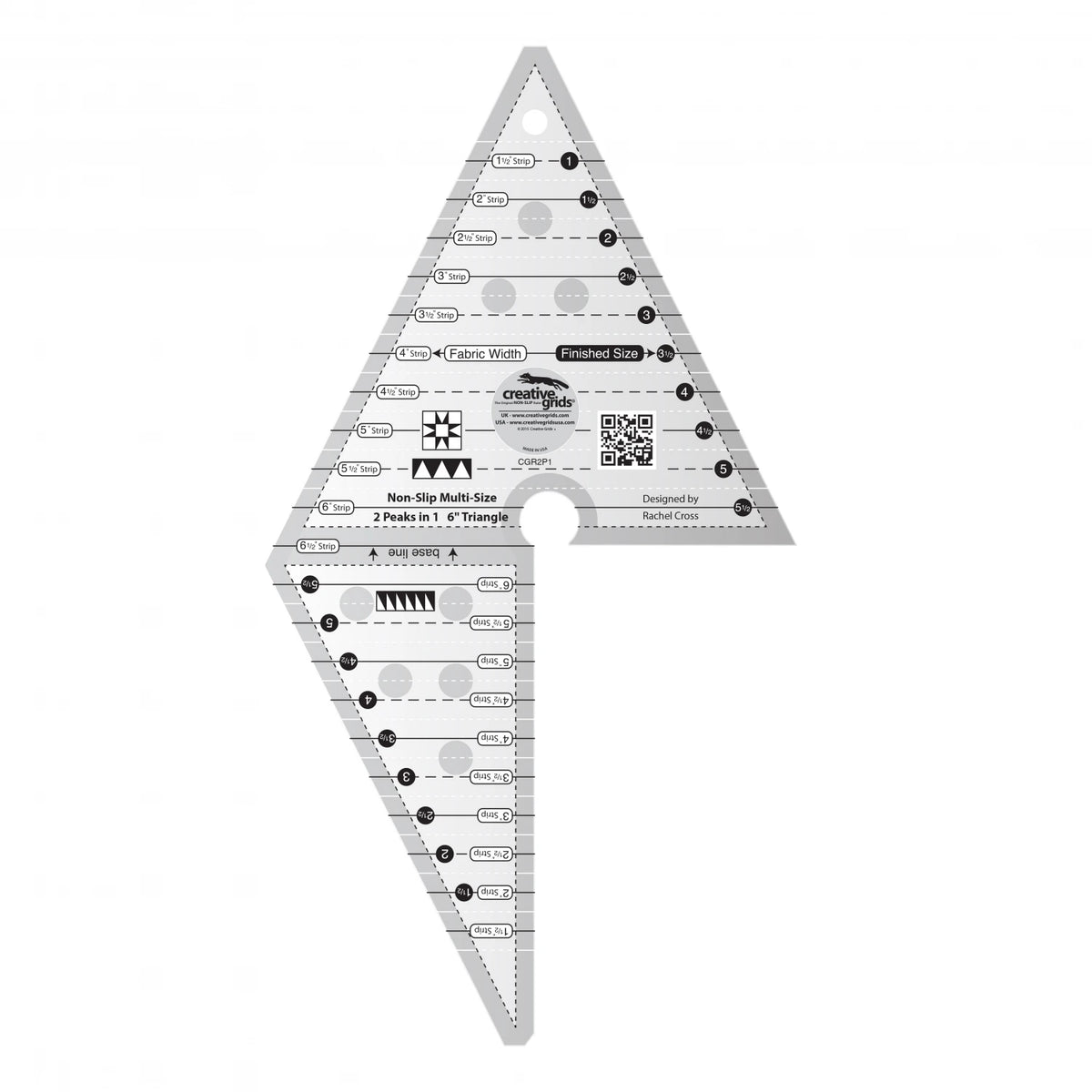 Creative Grid Ruler - 2 Peaks in 1 Triangle