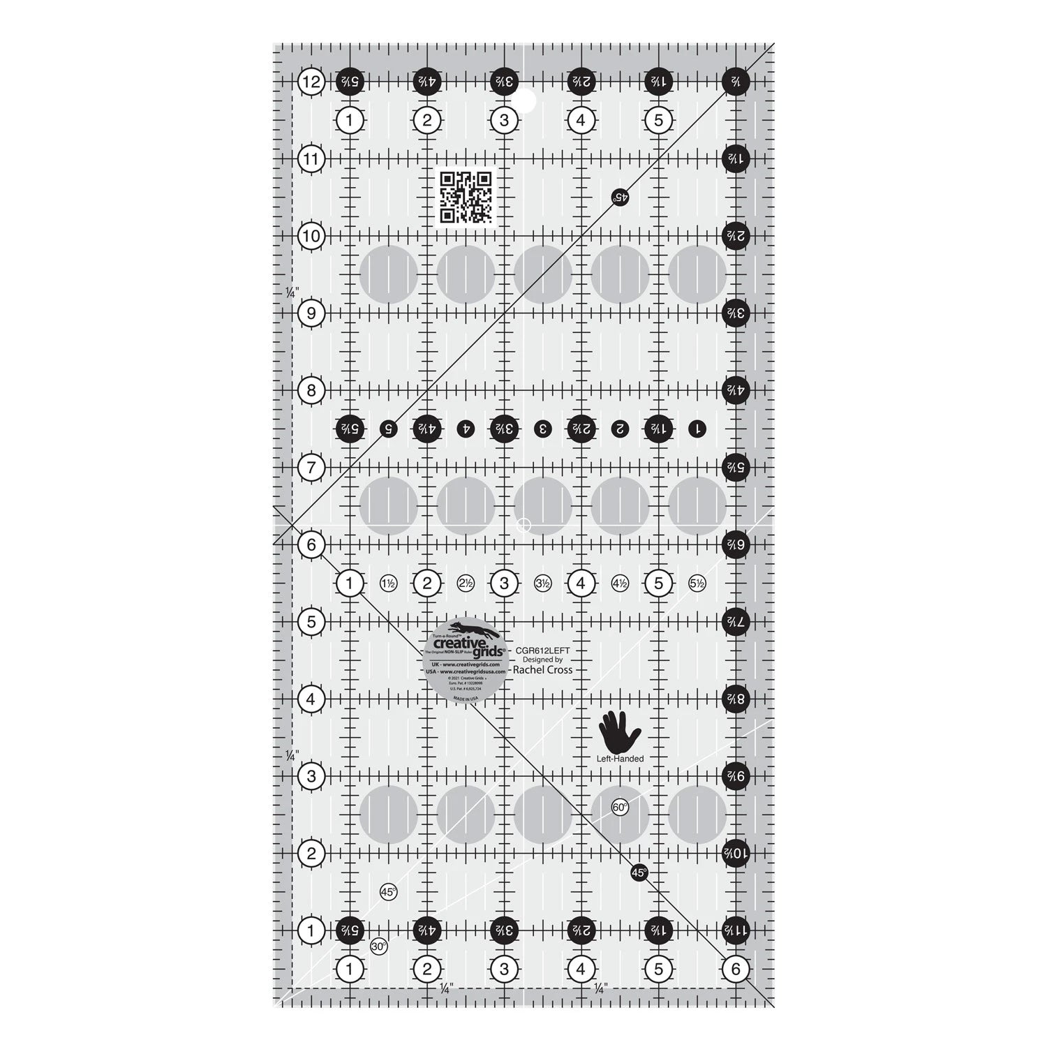 Creative Grid - 6.5" X 12.5 " Left Handed