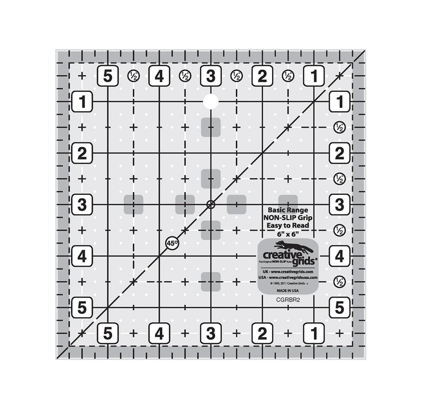 Creative Grid Ruler - Basic Range 6" Square