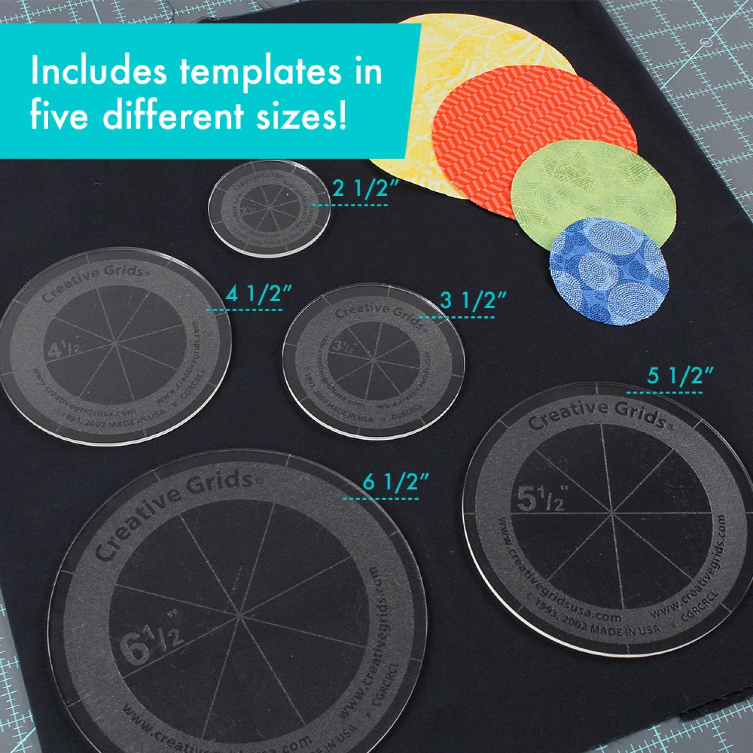 Creative Grid - Circles Quilt Ruler