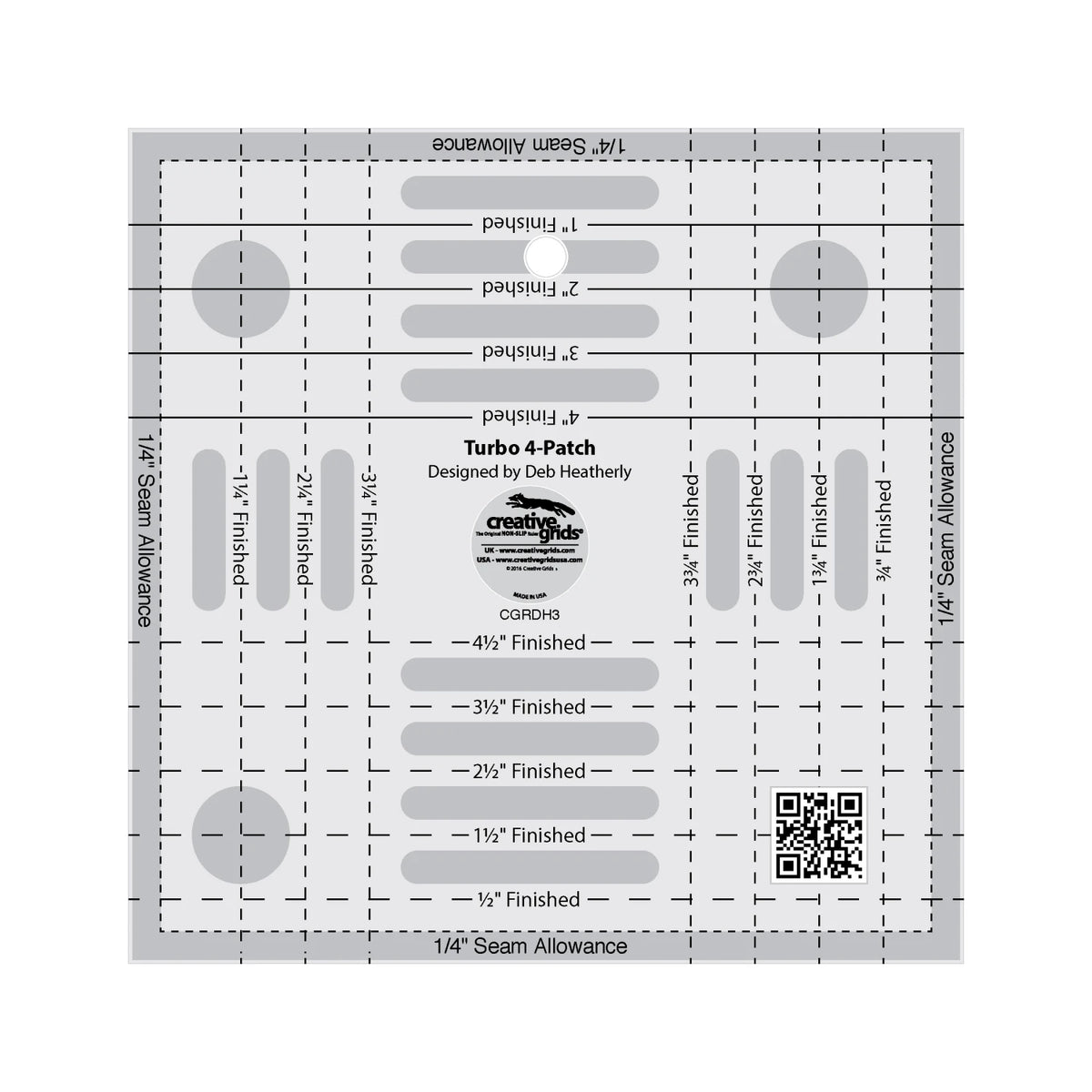 Creative Grid Ruler - Turbo 4-Patch Template