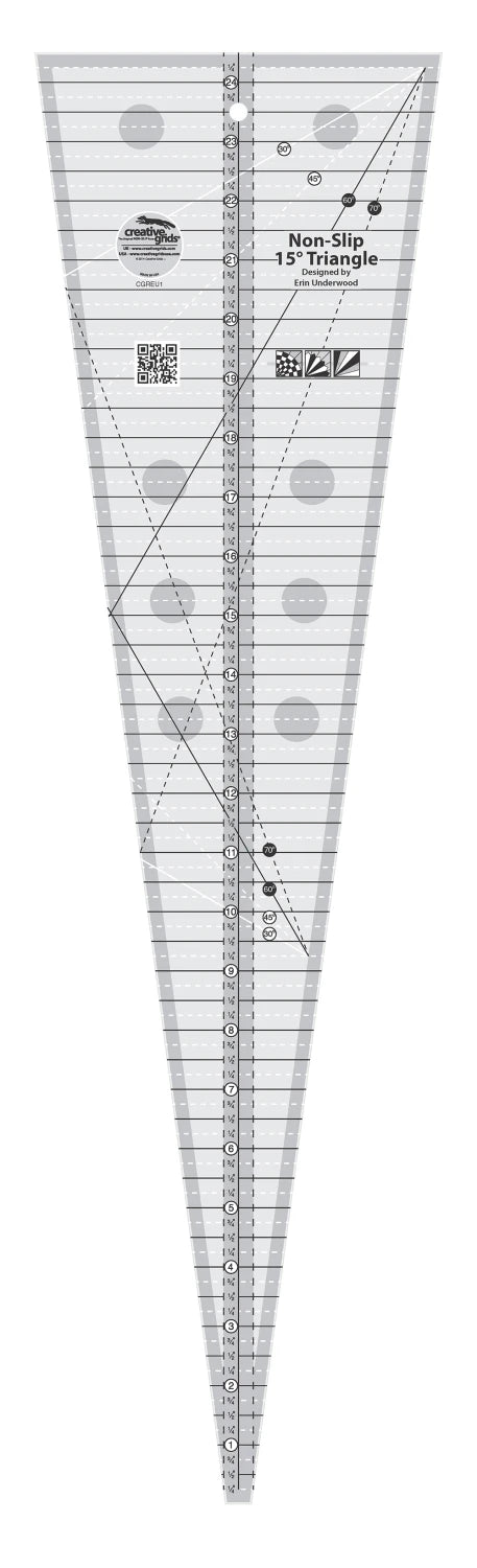 Creative Grid Ruler - 15 Degree Triangle