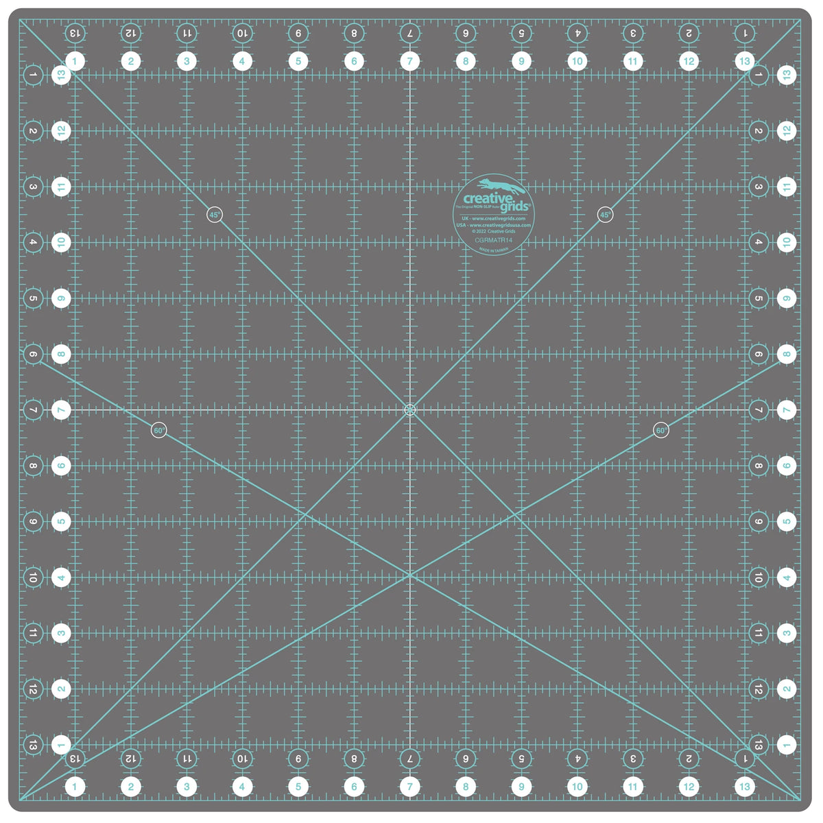 Creative Grids Self-Healing Rotary Cutting Mat - Rotating 14in x 14in