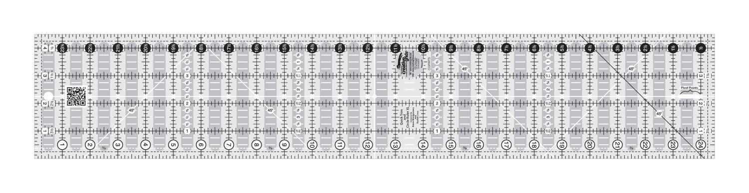 Creative Grid Ruler - Quick Trim Two 4.5" x 24.5"