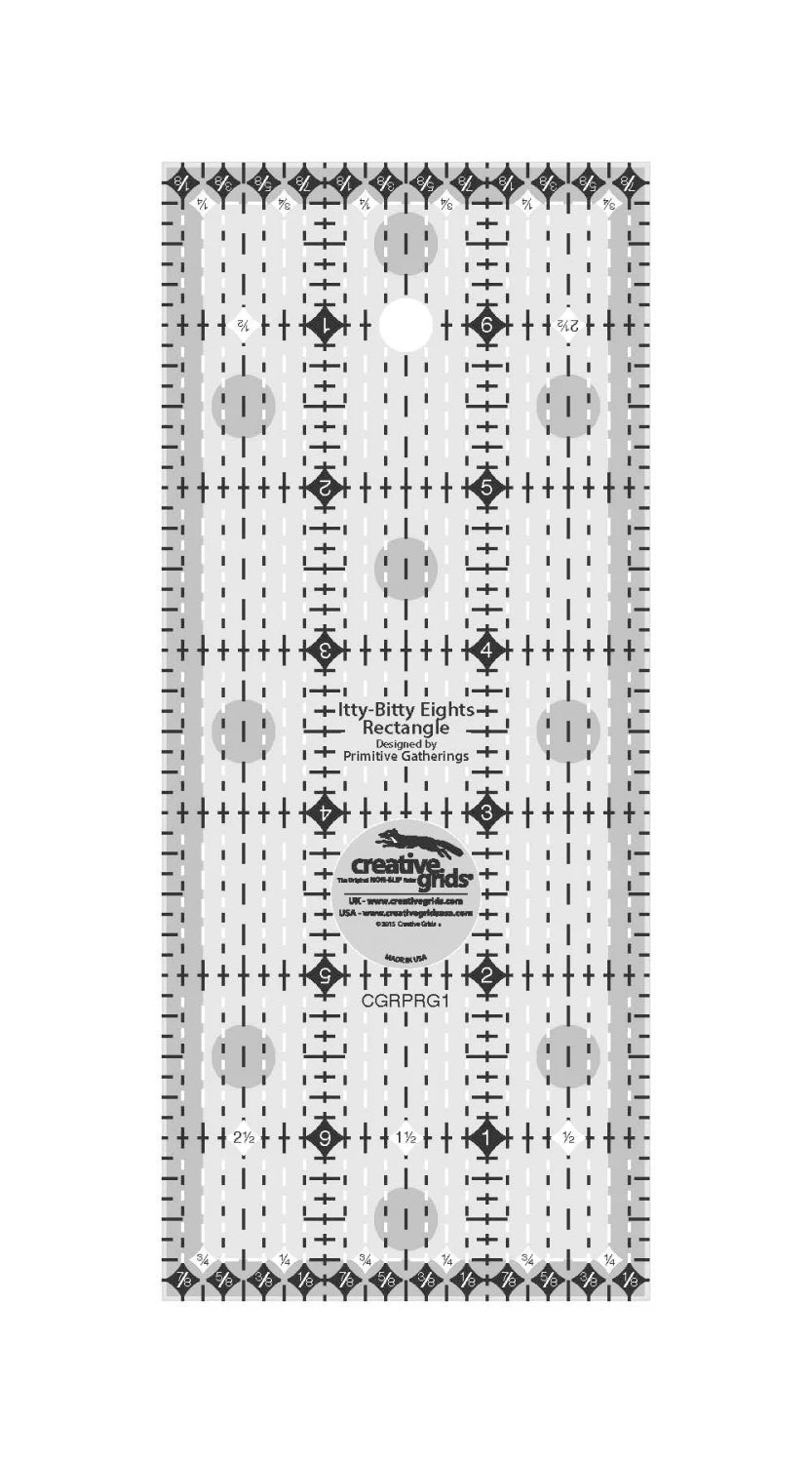Creative Grid Ruler - Itty-Bitty Eights 3" x 7" Rectangle