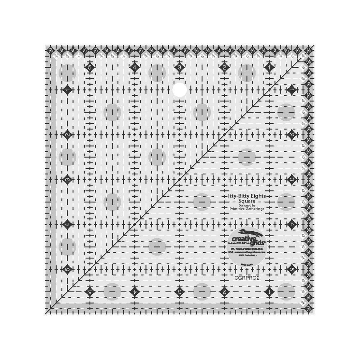 Creative Grid Ruler - Itty-Bitty Eights 6" x 6" Square