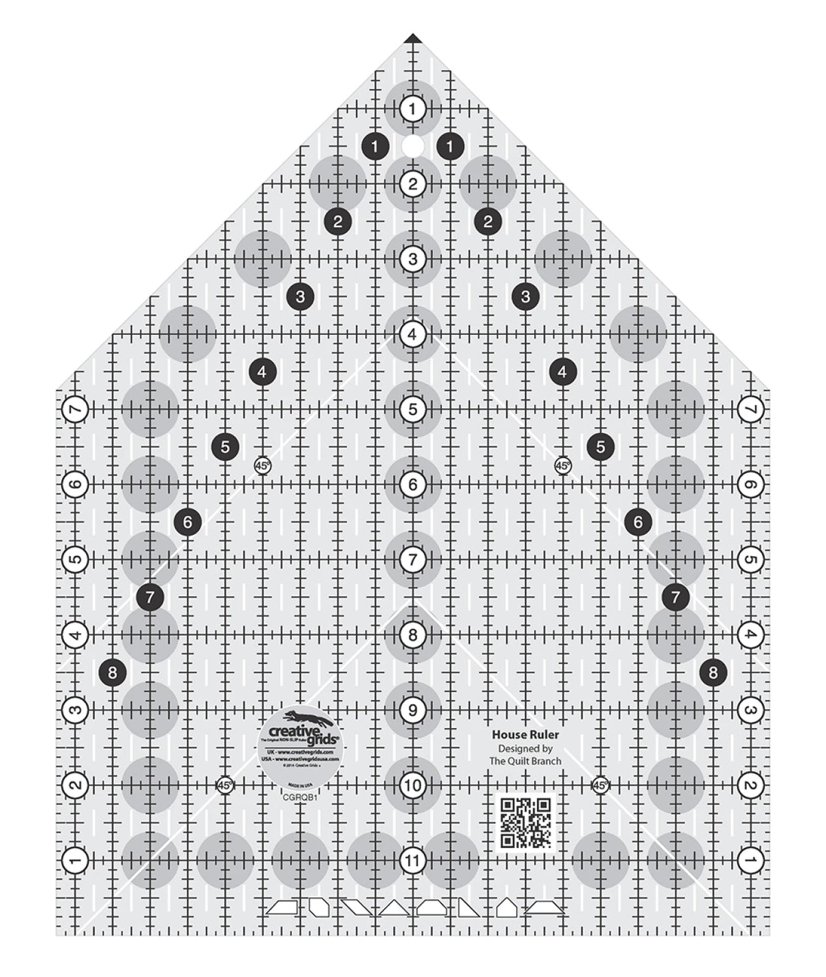 Creative Grid - House Quilt Ruler