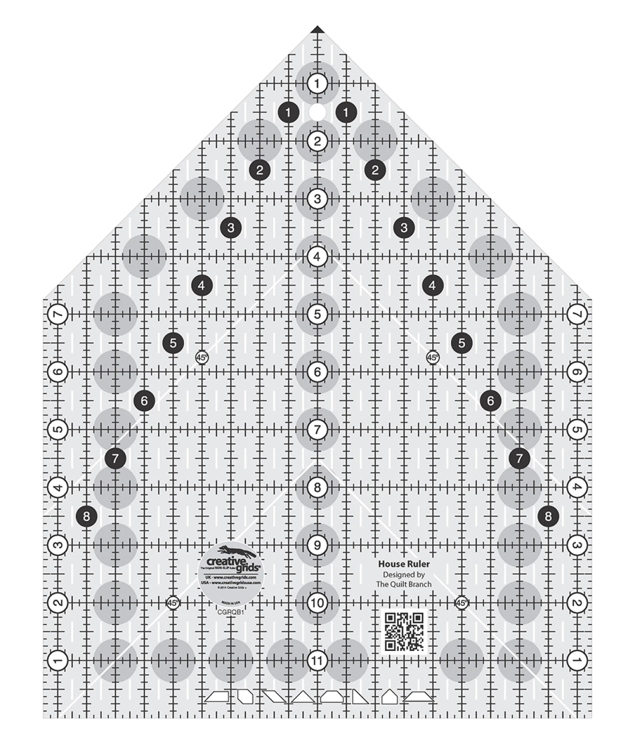 Creative Grid - House Quilt Ruler