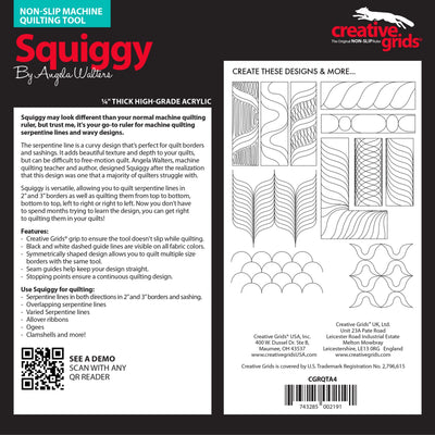Creative Grid - Machine Quilting Tool Squiggy