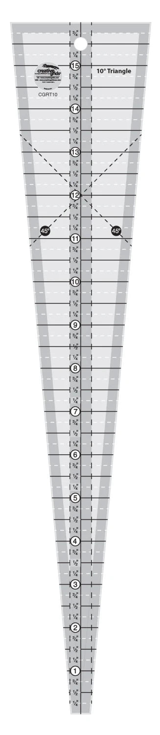 Creative Grid Ruler - 10 Degree Triangle
