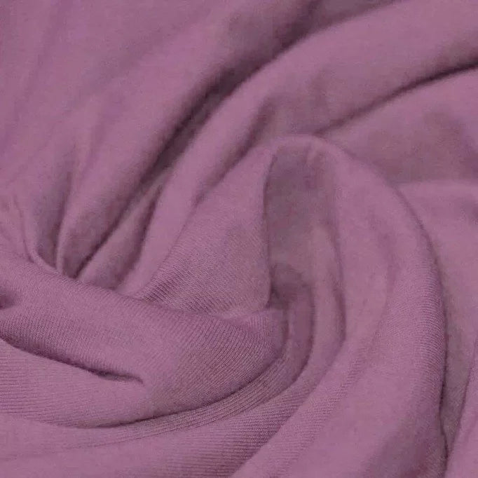 Solid Cotton Jersey - Old Lilac | Knit