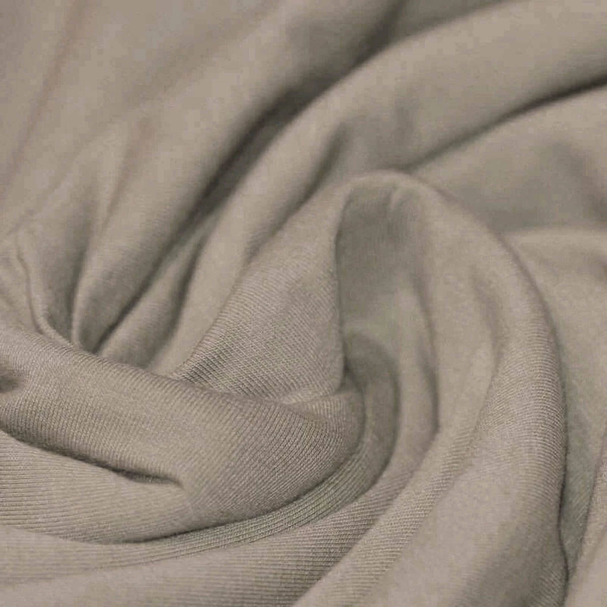 Solid Cotton Jersey - Taupe | Knit