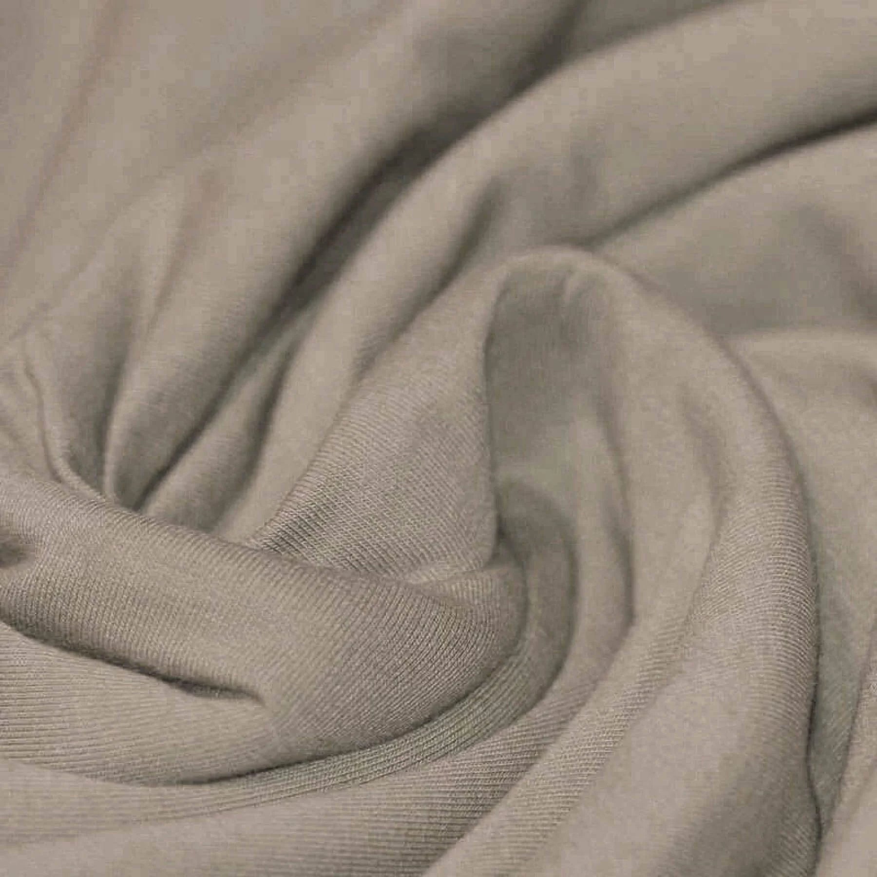 Solid Cotton Jersey - Taupe  Knit - Thread Count Fabrics