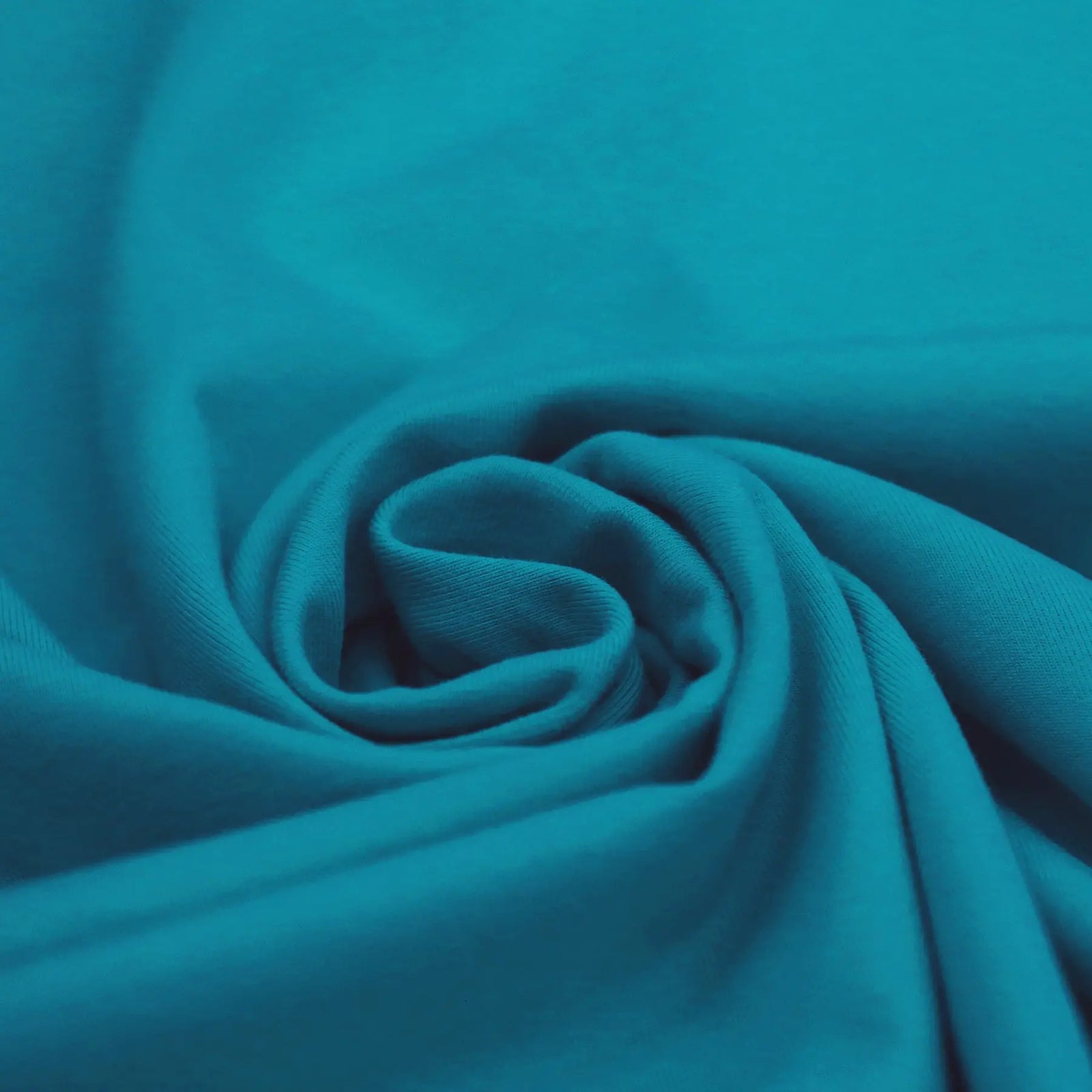 Solid Cotton Jersey - Petrol | Knit