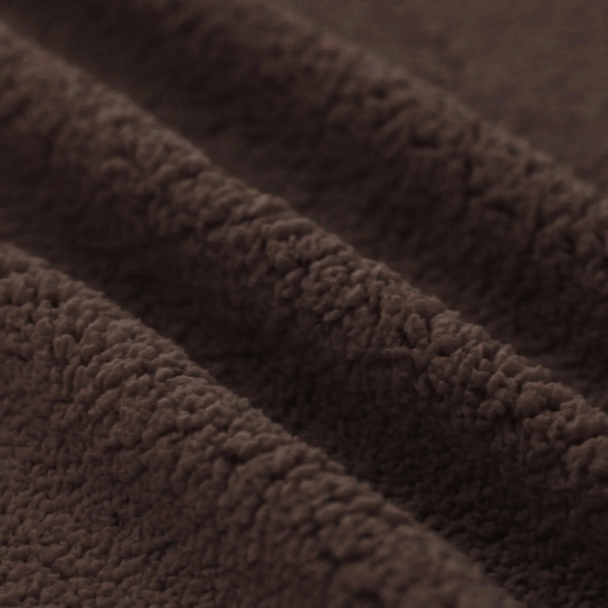 Curly Teddy Sherpa Fleece - Chocolate Brown