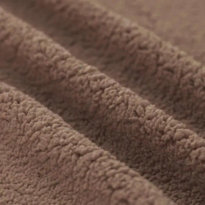 Curly Teddy Sherpa Fleece - Brown