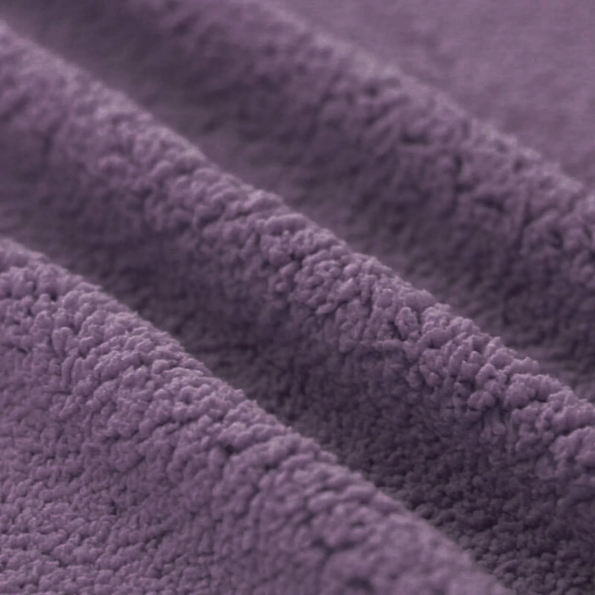 Curly Teddy Sherpa Fleece - Dusty Purple