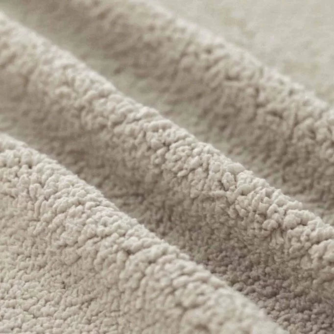 Curly Teddy Sherpa Fleece - Light Beige