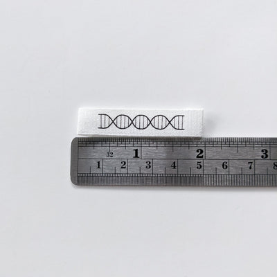 Woven Garment Labels 6-Pack - DNA Double Helix