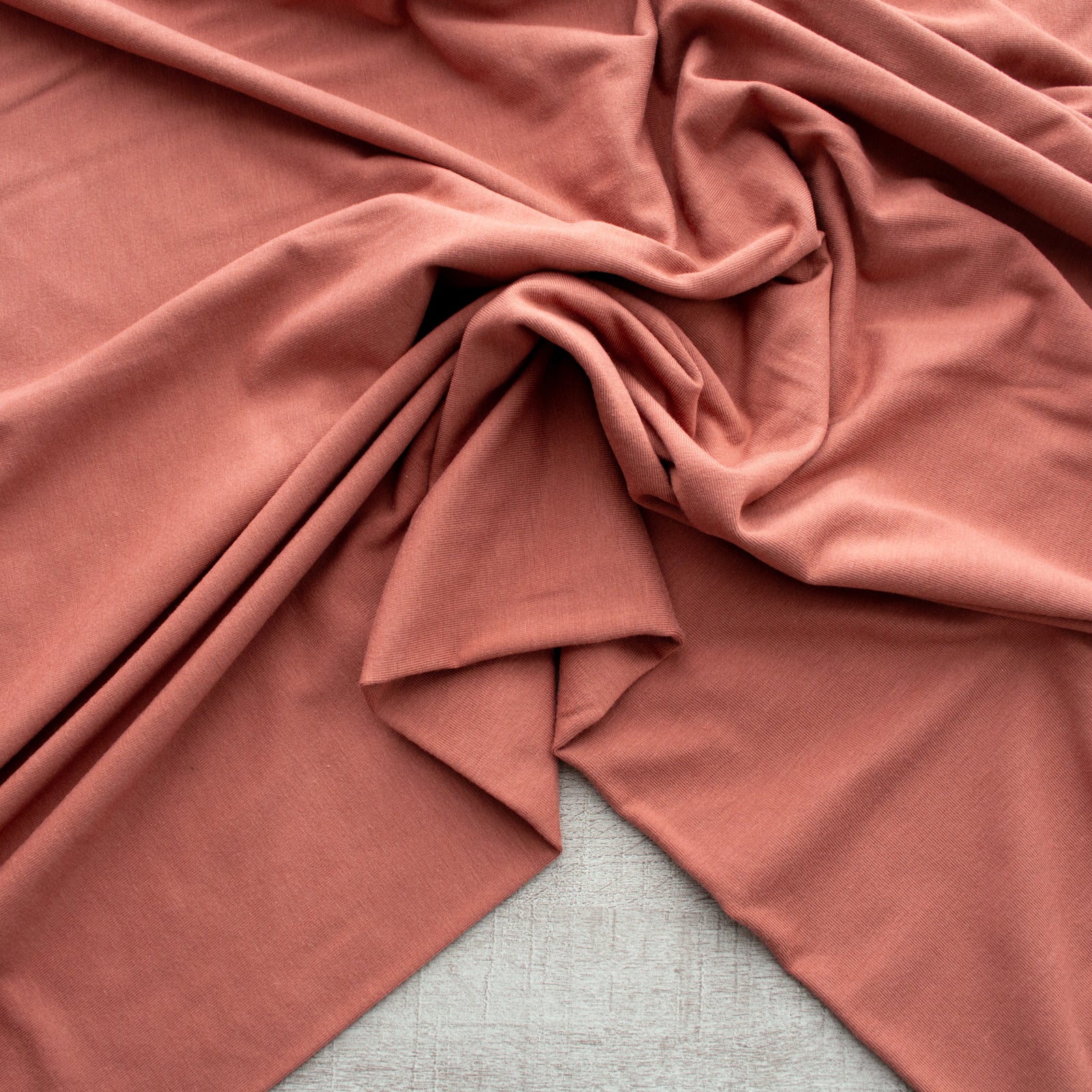 Bamboo Jersey Knit - Brick Dust